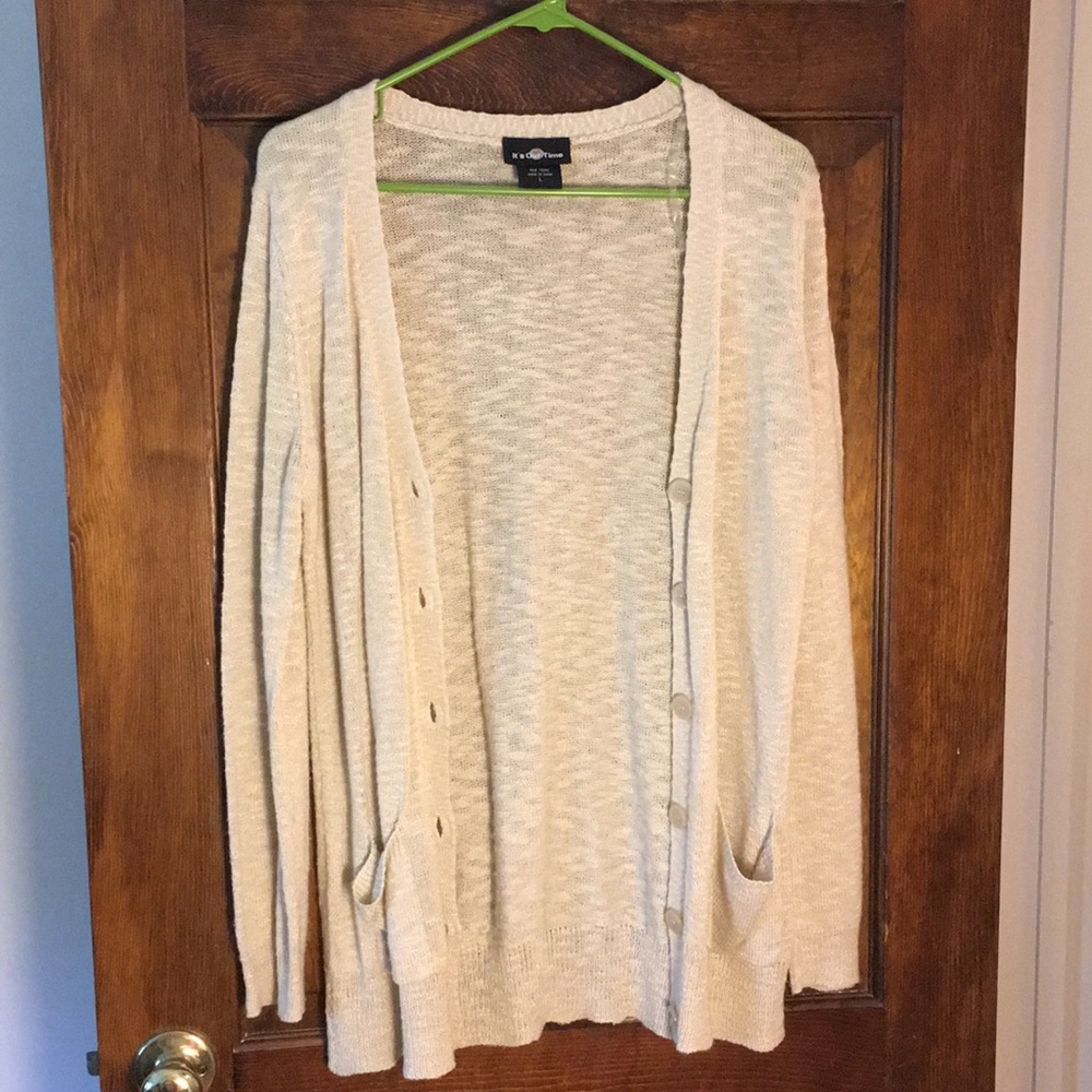 Tan pocket cardigan